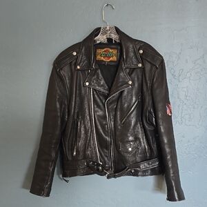 VTG G-III Black Leather Jacket